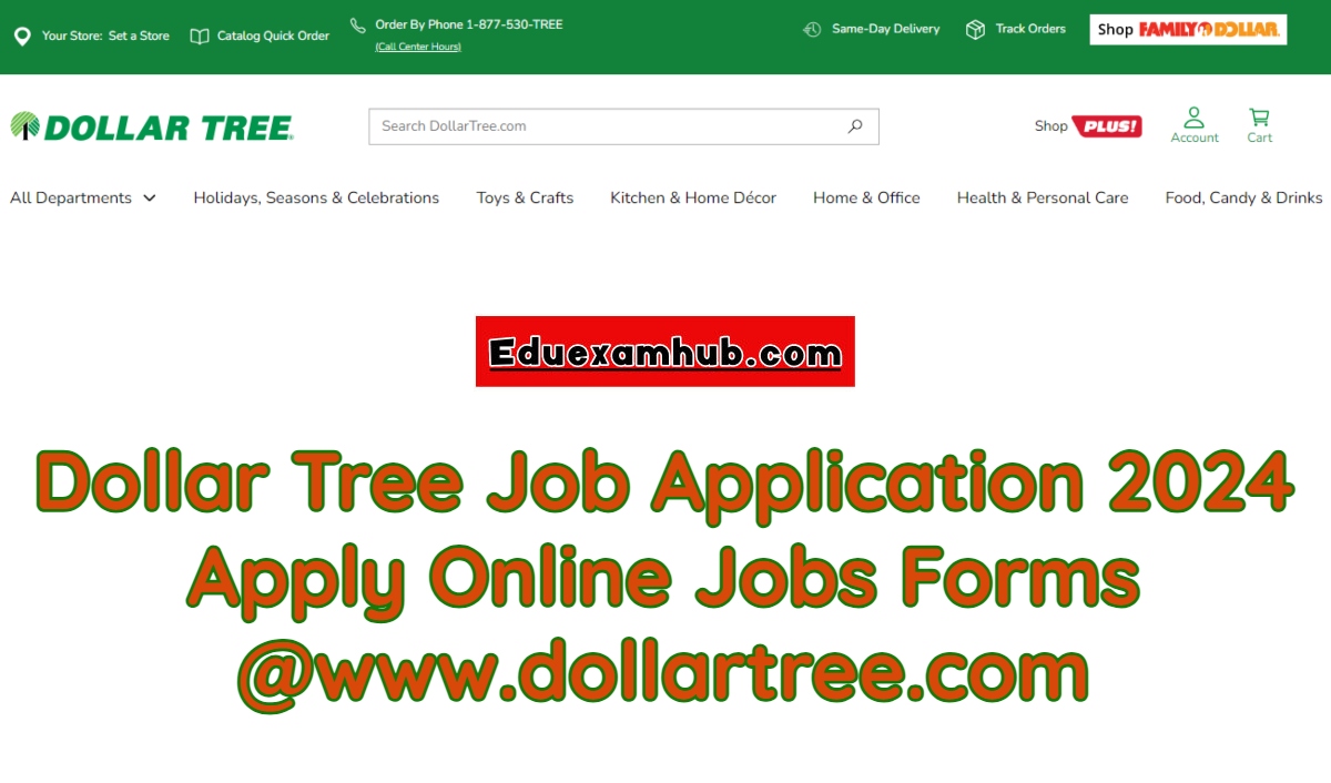 Dollar Tree Job Application