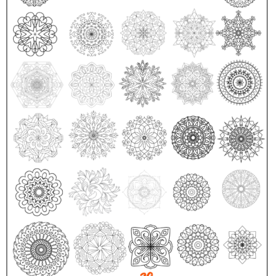 printable mandala coloring pages for relaxation & creativity