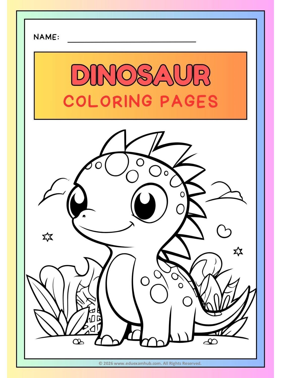 Fun Dinosaur Coloring Sheets for Kids