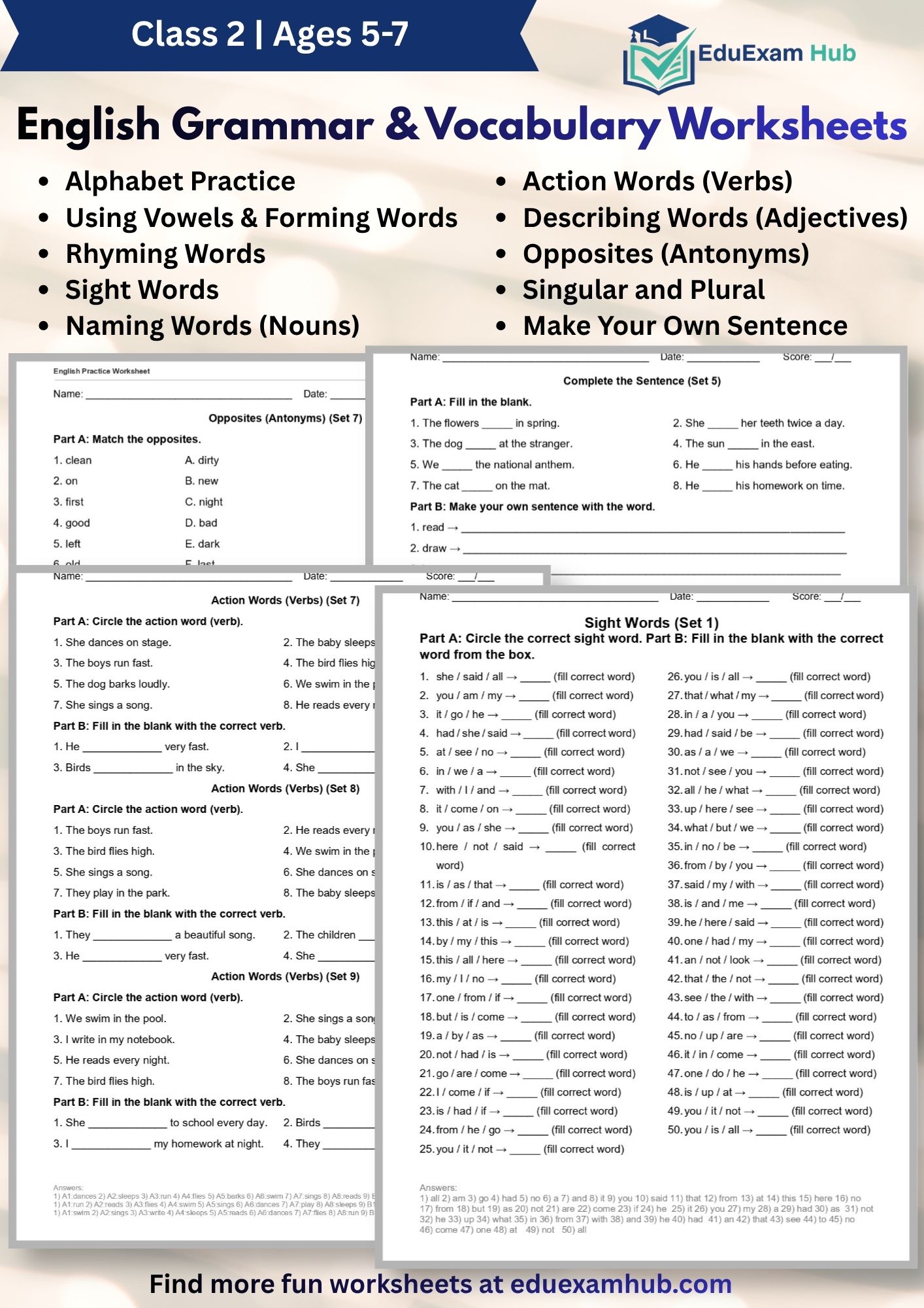 english grammar & vocabulary practice worksheets english grammar & vocabulary practice worksheets