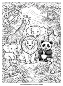 Animals Coloring Page