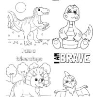 40 fun dinosaur coloring pages for kids | printable activity worksheets