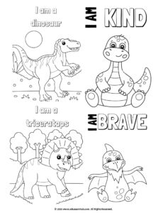 40 fun dinosaur coloring pages for kids | printable activity worksheets