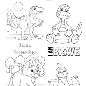 40 fun dinosaur coloring pages for kids | printable activity worksheets