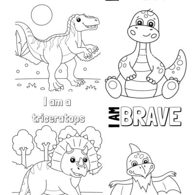 40 fun dinosaur coloring pages for kids | printable activity worksheets