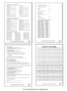 grade 1 math workbook – number names, missing numbers, addition & more