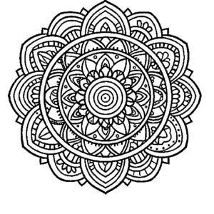 printable mandala coloring page