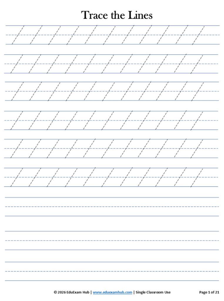 pre writing strokes tracing worksheets | lines curves shapes | fine motor skills prek k