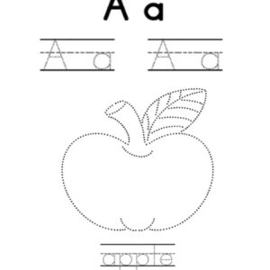 Home learn alphabet a – trace the letter a | free printable worksheet for kids