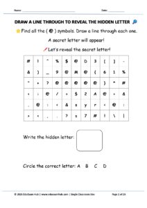 Reveal the hidden capital letter