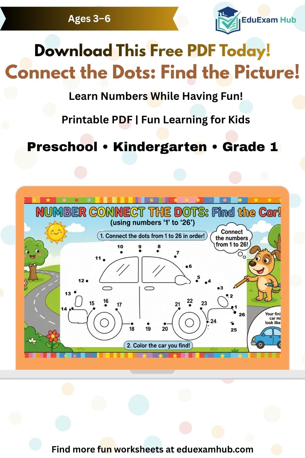 free number tracing & dot puzzles | 1 page pdf printable free number tracing & dot puzzles | 1 page pdf printable
