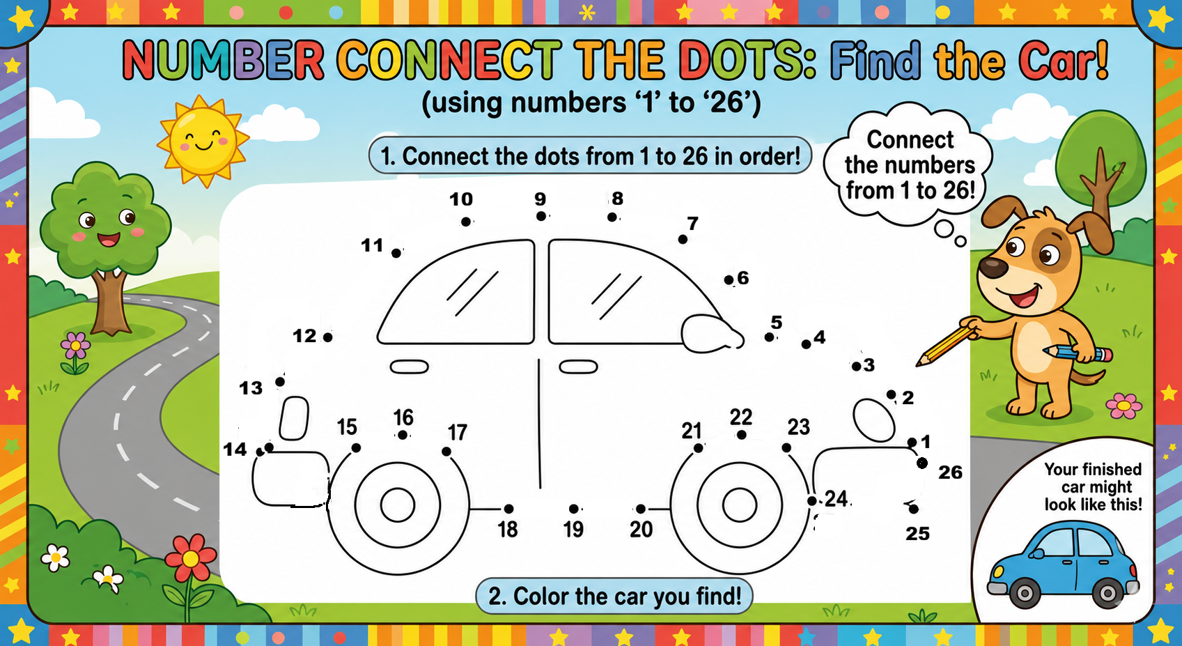 free number tracing & dot puzzles | 1 page pdf printable free number tracing & dot puzzles | 1 page pdf printable