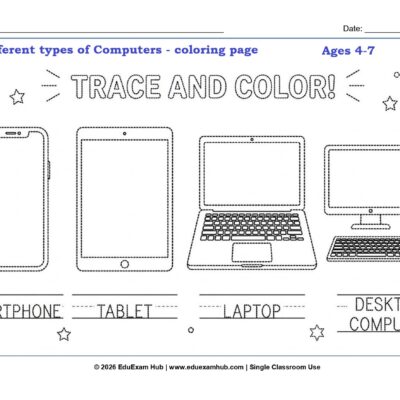 Coloring page types of computers