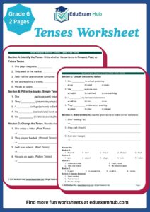 Class 6 Tenses Practice