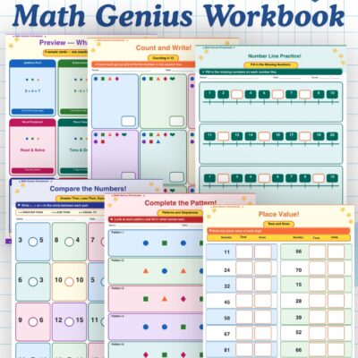 Math genius workbook for class 1
