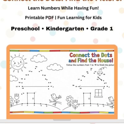 free connect the dots: find the picture! | 1 page pdf printable