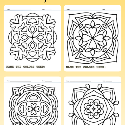 Mandala coloring art
