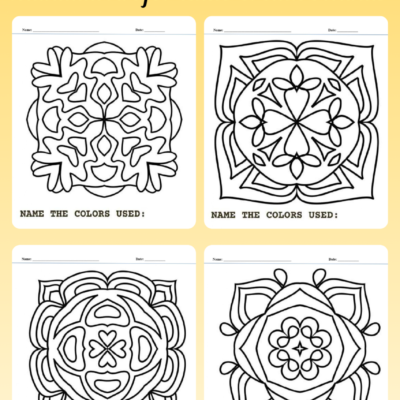 Mandala coloring art