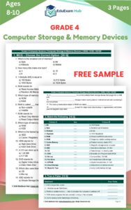free sample – grade 4 computer storage & memory devices