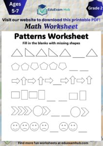 class 2 patterns worksheet