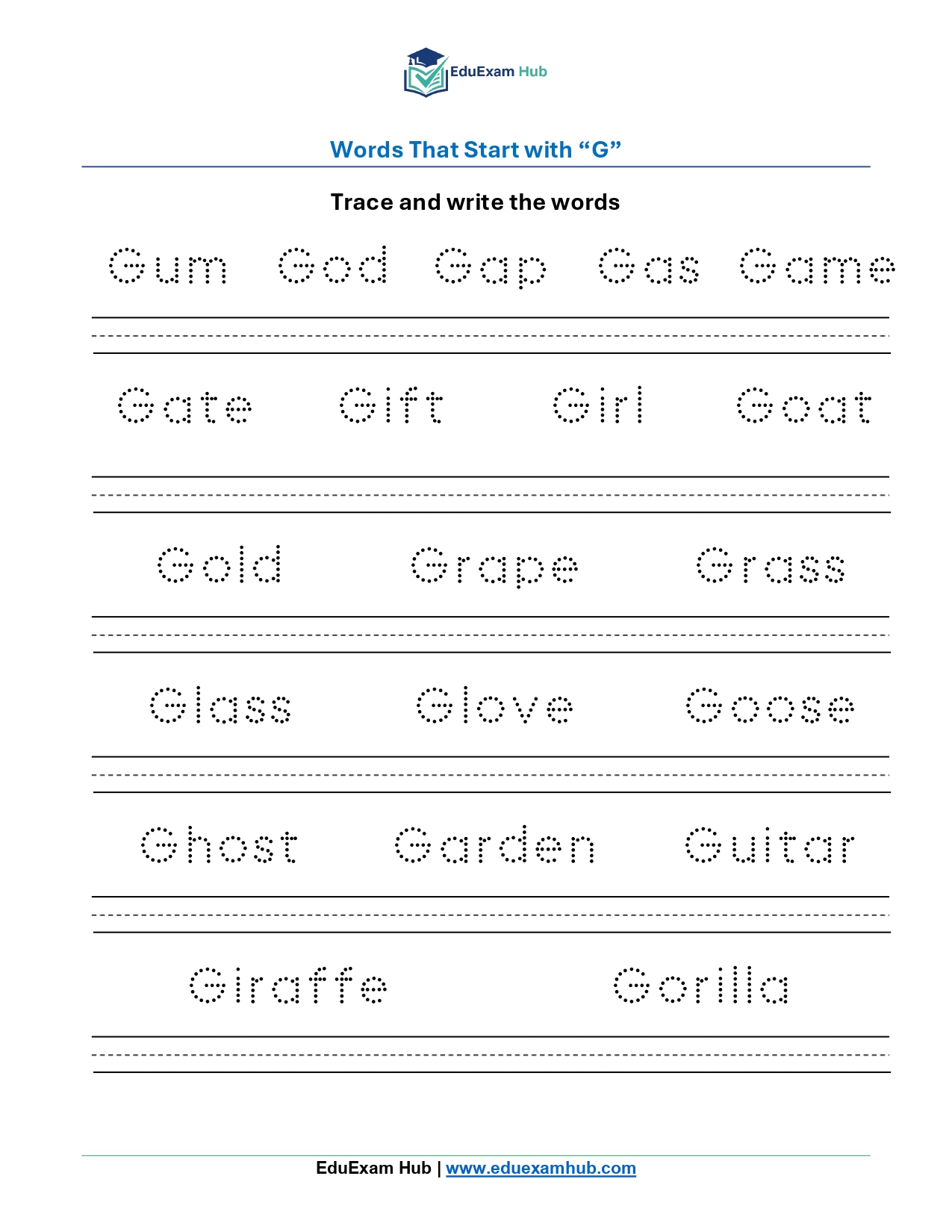 class 1 english vocabulary tracing & writing practice page 0008 class 1 english vocabulary tracing & writing practice page 0008