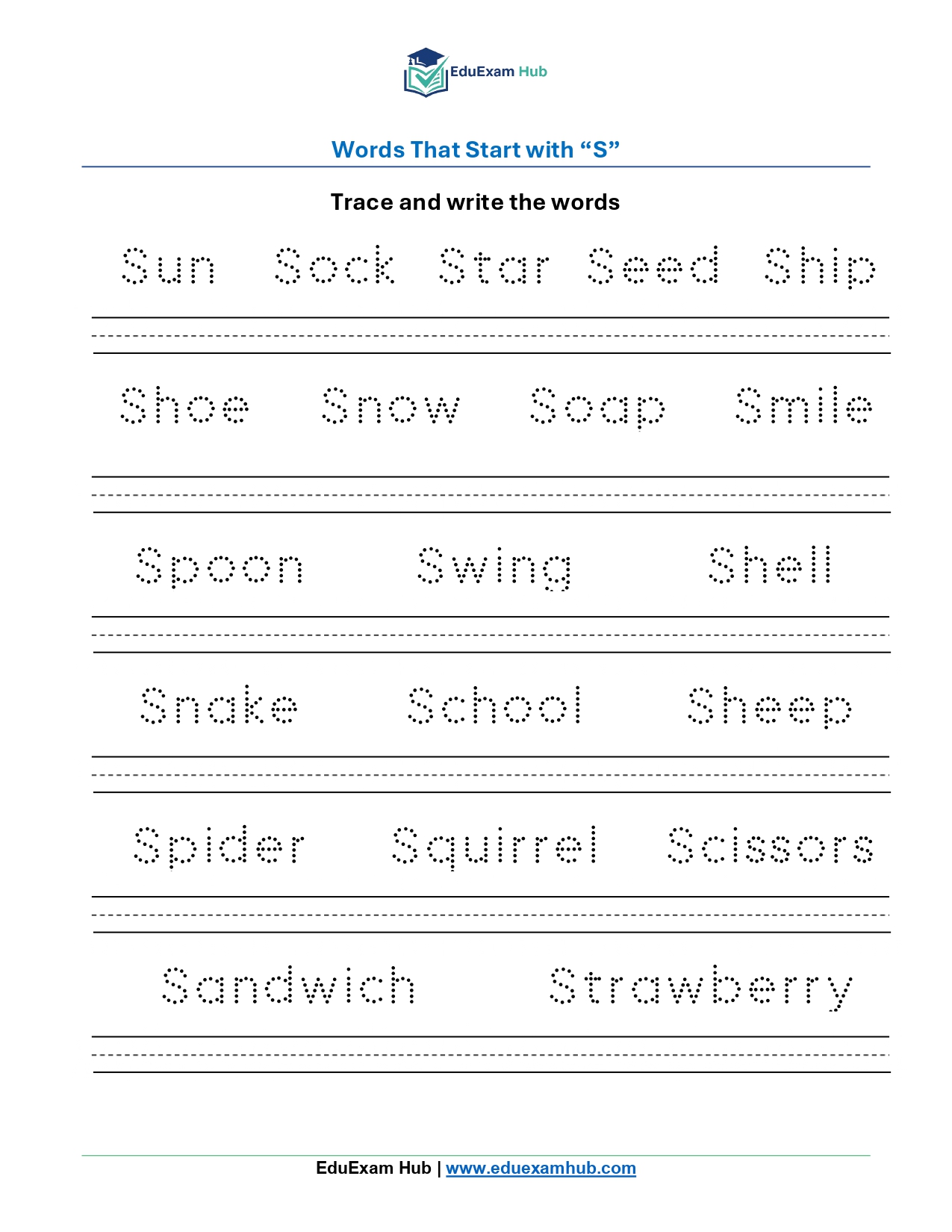 class 1 english vocabulary tracing & writing practice page 0020 class 1 english vocabulary tracing & writing practice page 0020