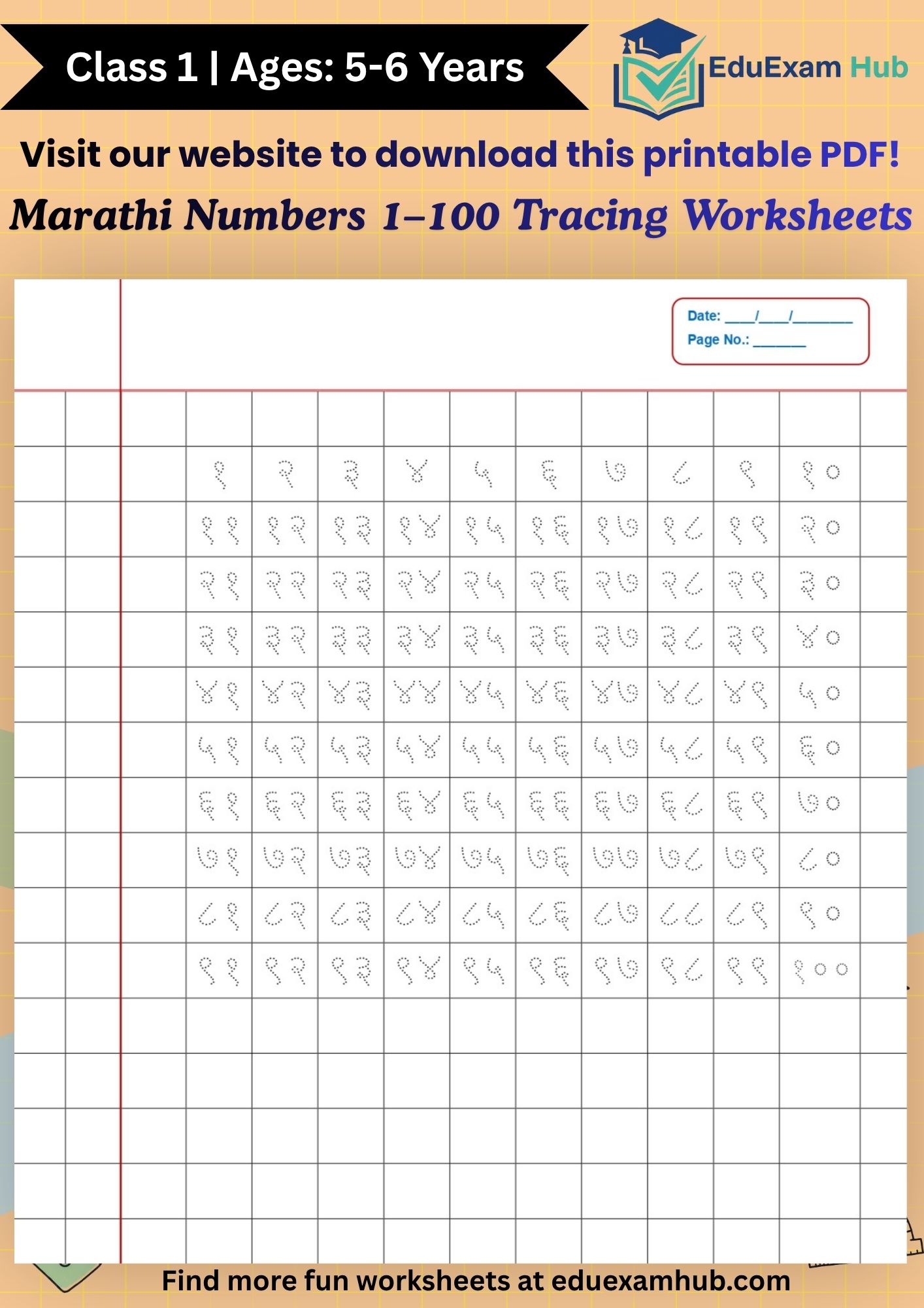 marathi numbers 1–100 tracing worksheet marathi numbers 1–100 tracing worksheet