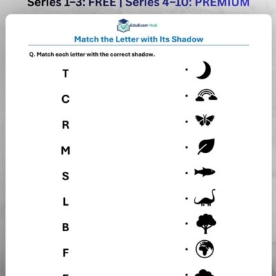 series 1 letter shadow matching