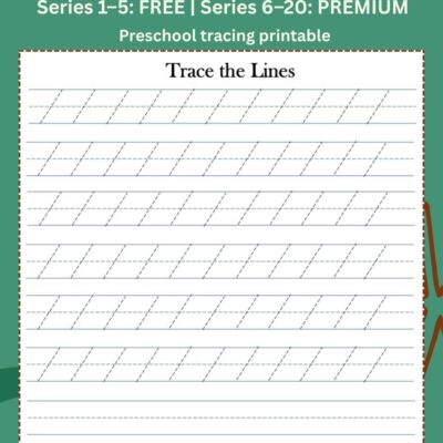 series 1 slanting line tracing worksheet