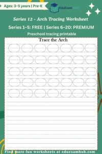 series 12 arch tracing worksheet