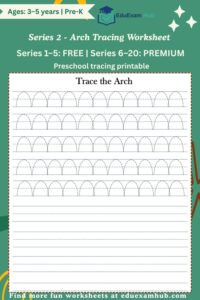 series 2 arch tracing worksheet