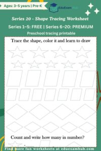 series 20 shapes tracing worksheet