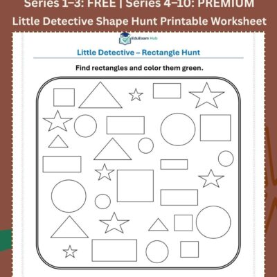 series 3 rectangle hunt printable worksheet