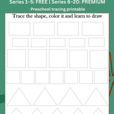 series 5 shapes tracing worksheet