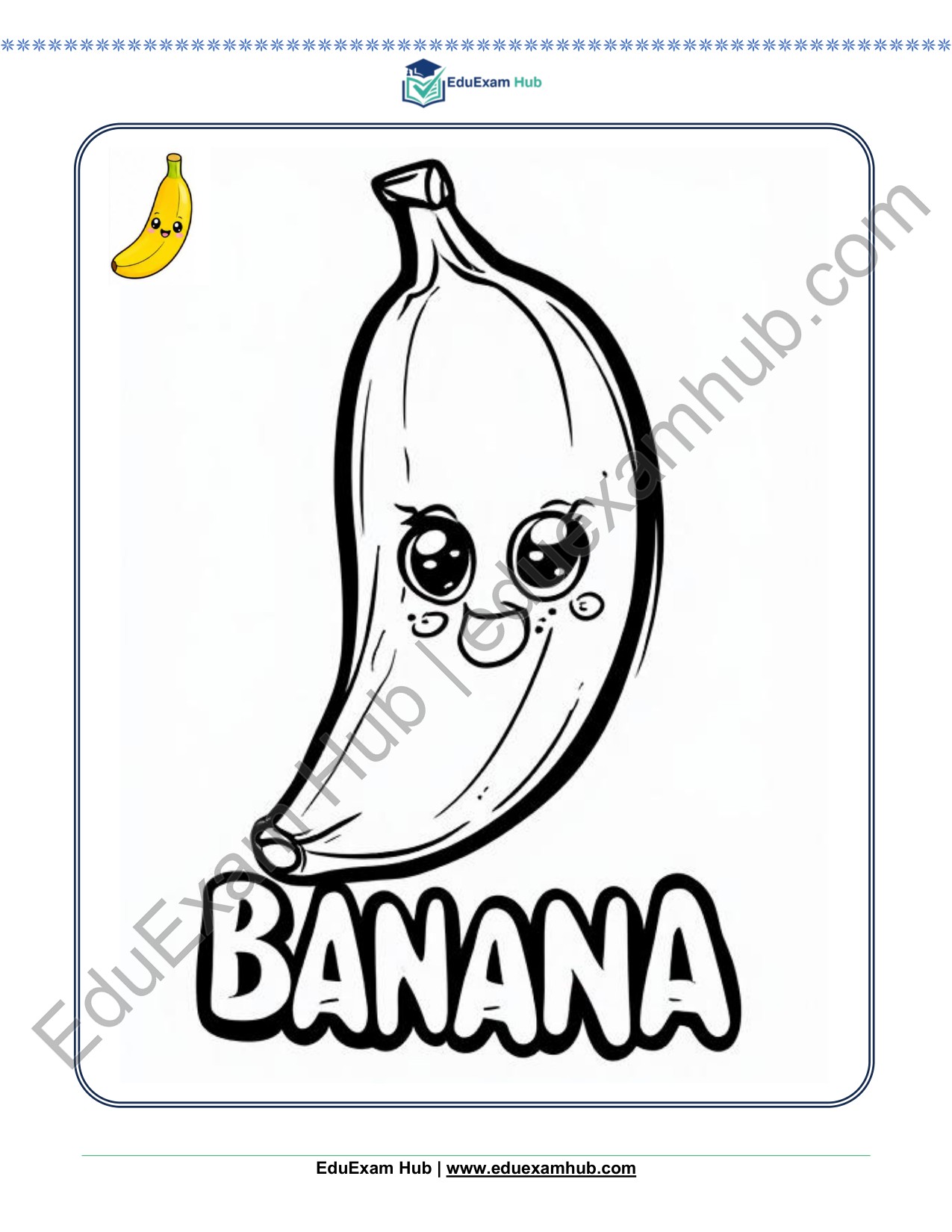 banana coloring page banana coloring page
