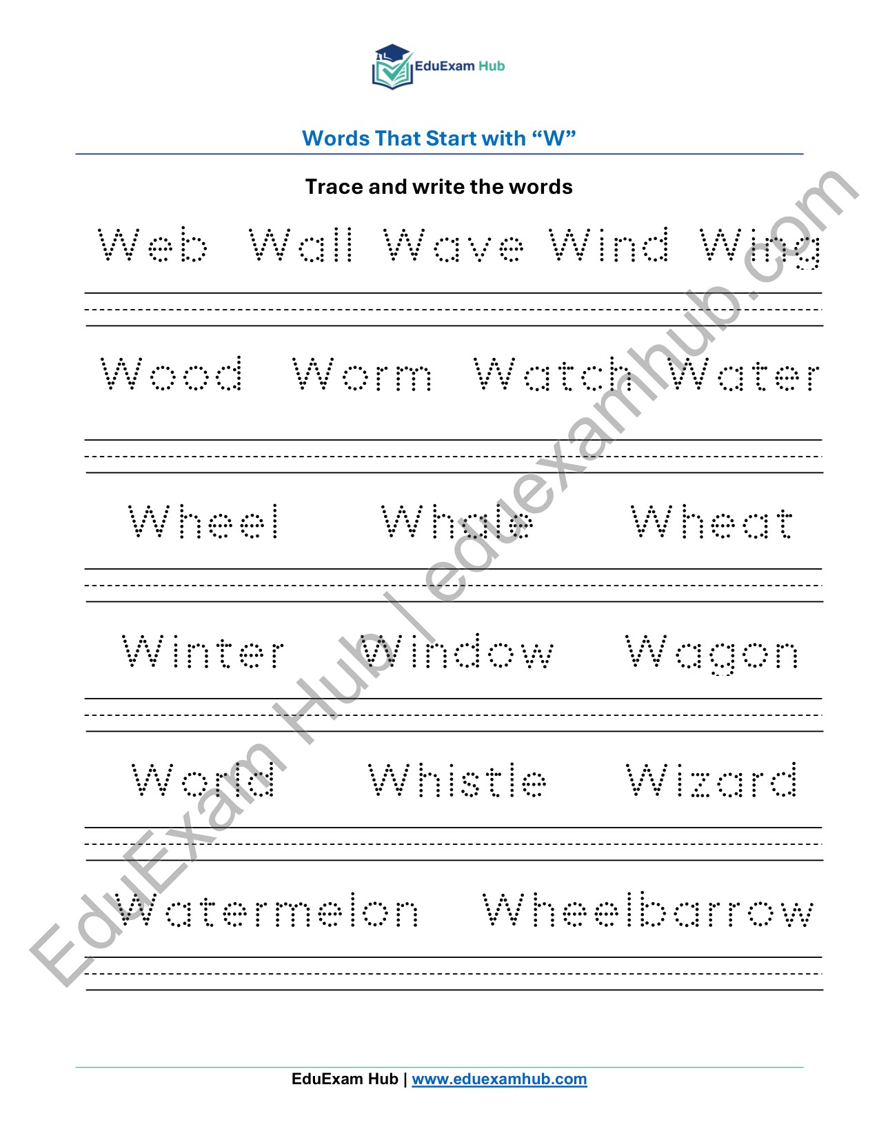 class 1 letter w vocabulary tracing worksheet class 1 letter w vocabulary tracing worksheet