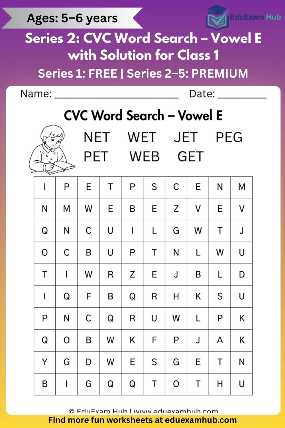 class 1 short e cvc word search class 1 short e cvc word search