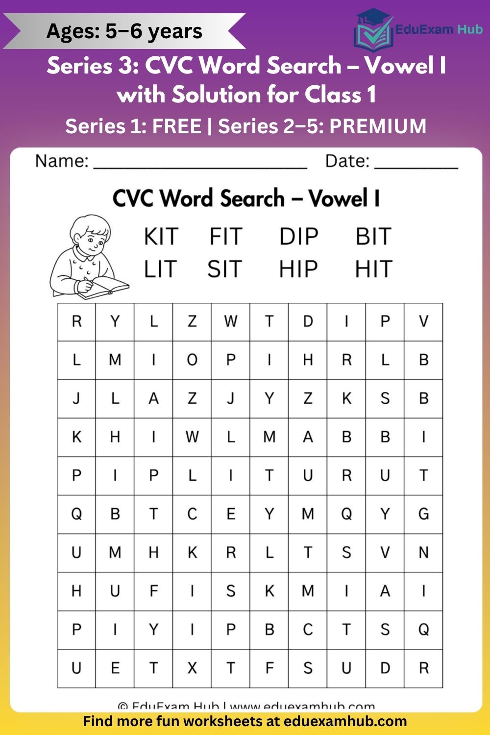 class 1 short i cvc word search class 1 short i cvc word search
