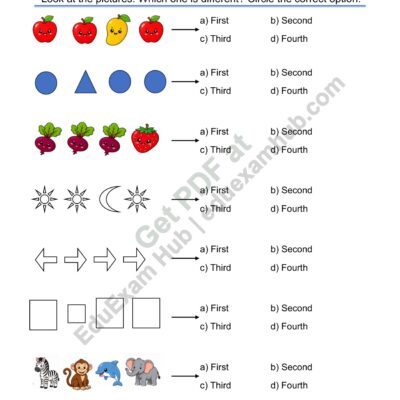 find the different one – picture logic