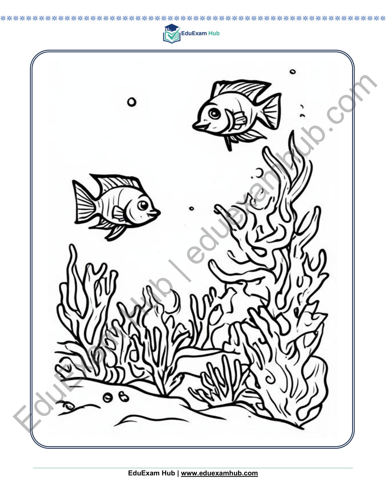 fish and coral coloring page fish and coral coloring page