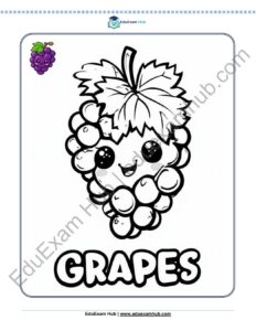 grapes coloring page