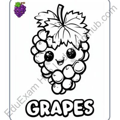 grapes coloring page