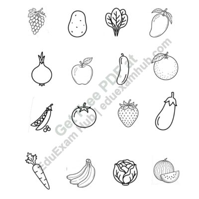marathi vegetables identification worksheet