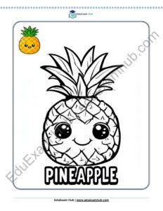 pineapple coloring page