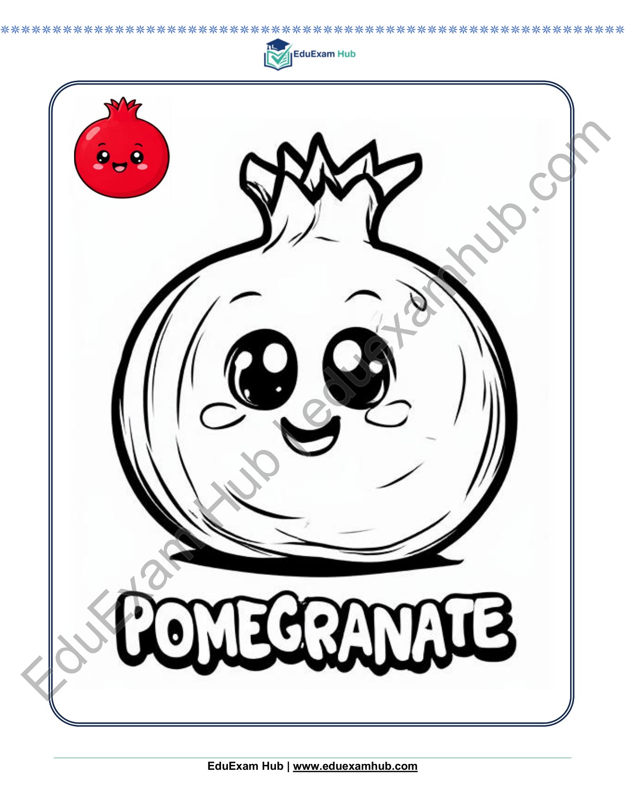 pomegranate coloring page pomegranate coloring page