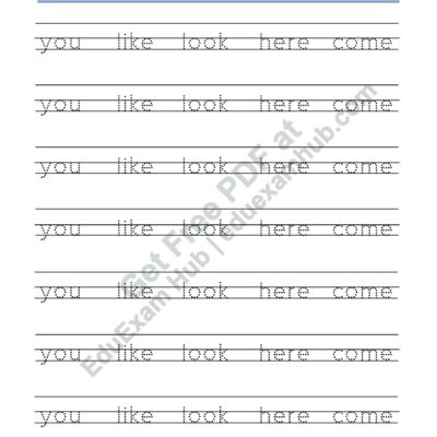 preschool sight words you like look here come