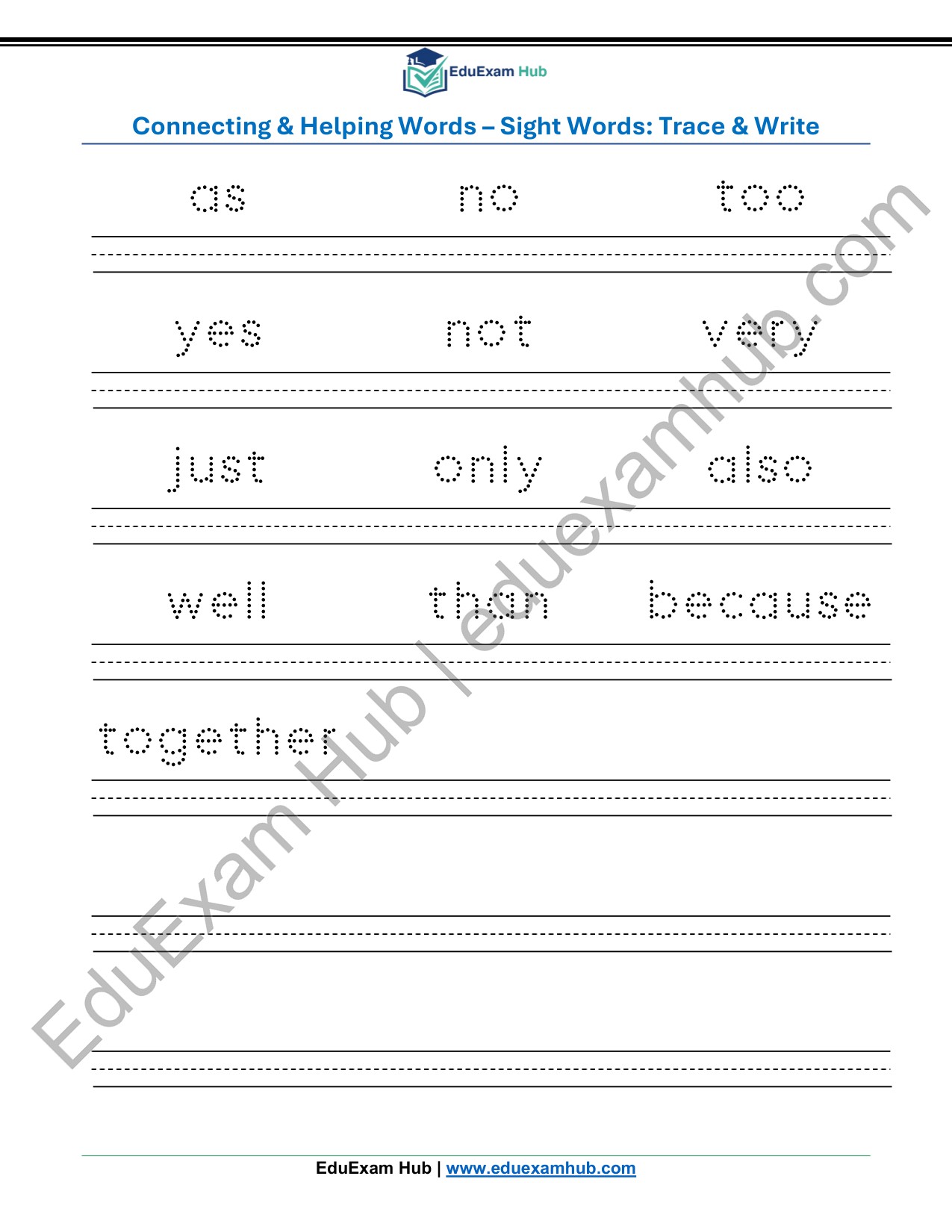 class 1 connecting and helping words sight words trace and write worksheet class 1 connecting and helping words sight words trace and write worksheet