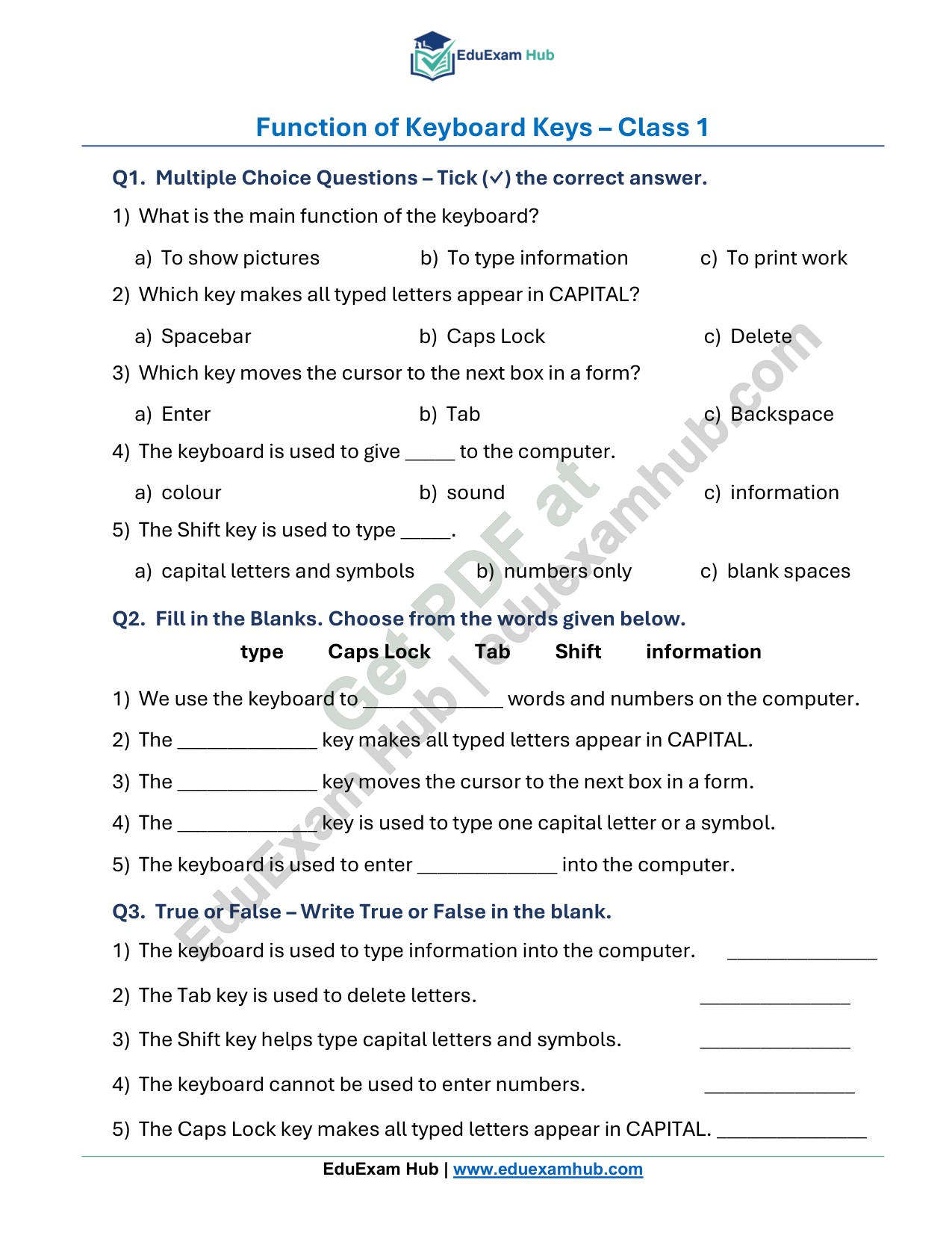 class 1 function of keyboard keys worksheet class 1 function of keyboard keys worksheet