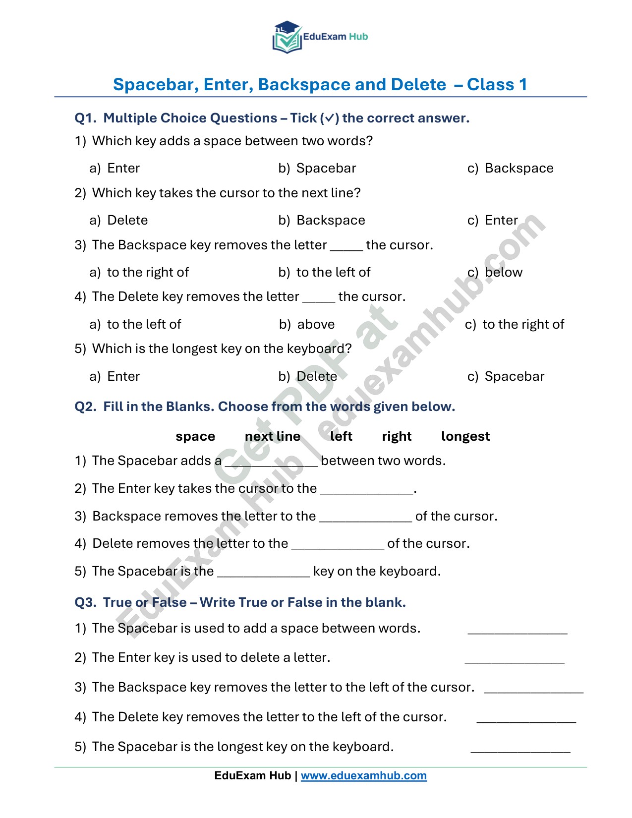 class 1 spacebar enter backspace and delete worksheet class 1 spacebar enter backspace and delete worksheet