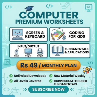 Class 2 Computer Premium Worksheets